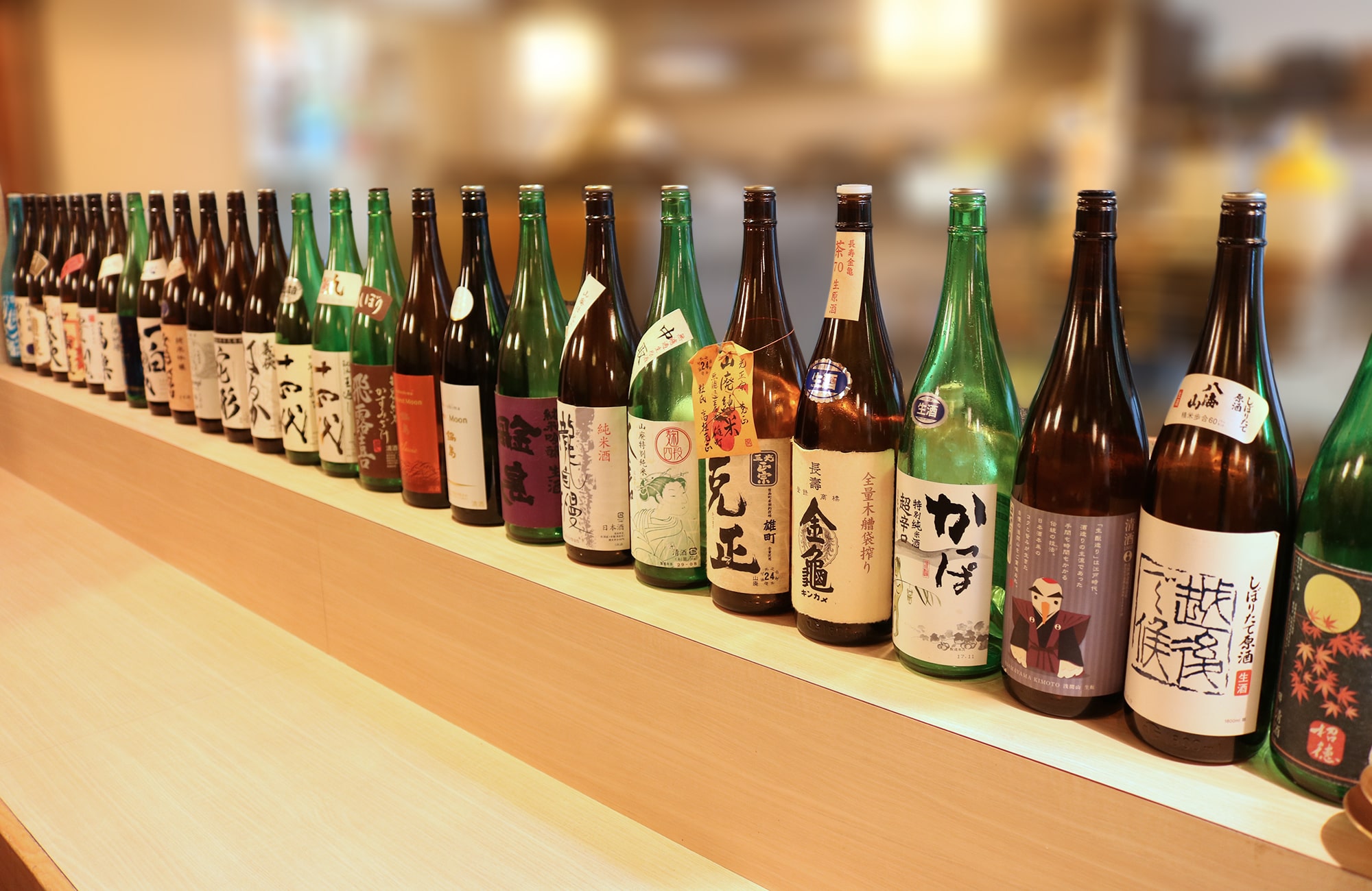 店内日本酒の写真